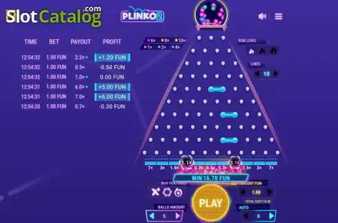 Скрин3. Plinko 2 (BGAMING) слот