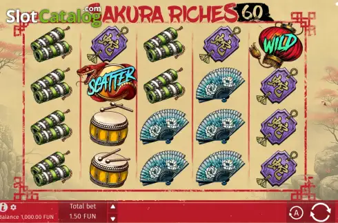 Скрин2. Sakura Riches 60 слот