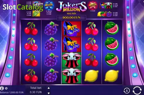 Скрин2. Joker's Million слот