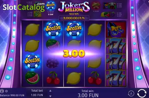 Скрин3. Joker's Million слот