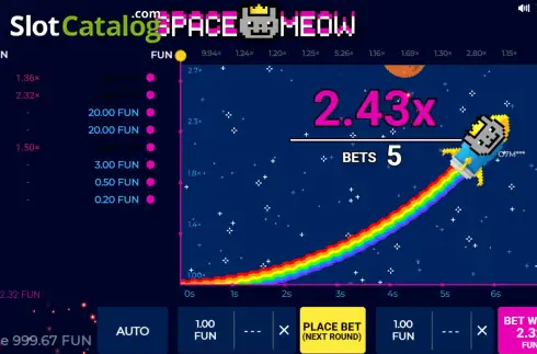 Скрин3. Space Meow слот