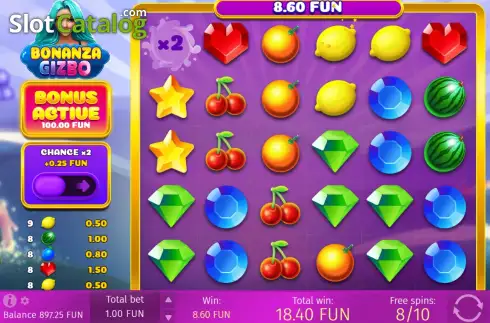 Скрин3. Bonanza Gizbo слот