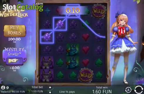 Скрин3. Alice WonderLuck слот