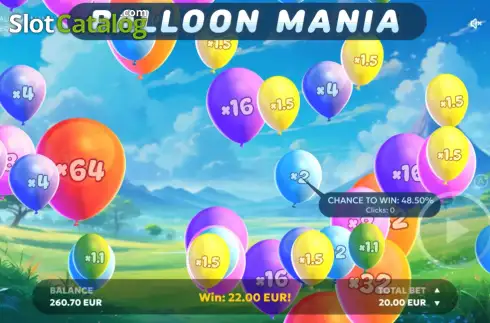 Скрин2. Balloon Mania слот