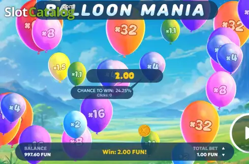 Скрин3. Balloon Mania слот