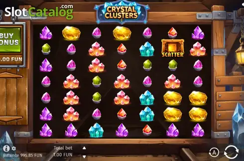 Скрин2. Crystal Clusters слот