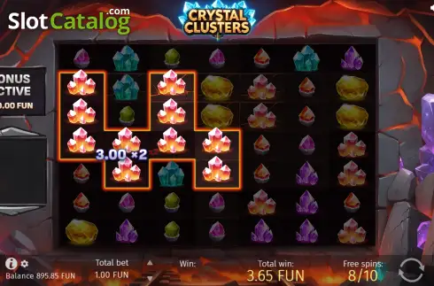 Скрин3. Crystal Clusters слот