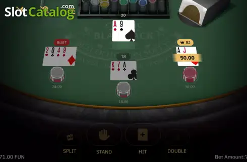 Скрин3. Classic Multihand Blackjack слот