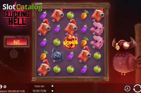 Скрин2. Clucking Hell слот