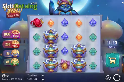 Скрин2. Golden Paw Hold & Win слот