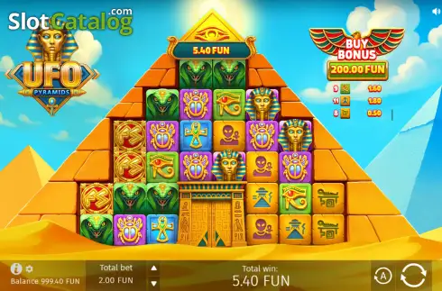 Скрин2. UFO Pyramids слот