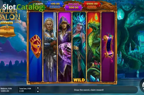 Скрин2. Golden Avalon Hold and Win слот