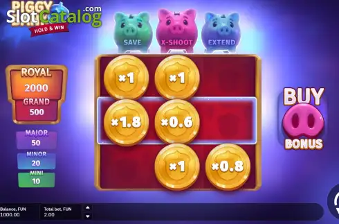 Скрин2. Piggy Bank Hold & Win слот