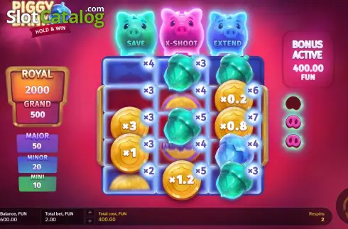 Скрин3. Piggy Bank Hold & Win слот