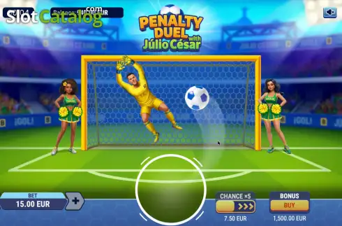 Скрин3. Penalty Duel with Júlio César слот