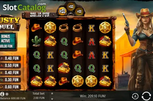 Скрин3. Dusty Duel слот