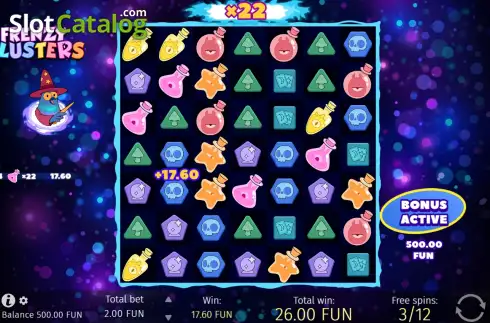 Скрин3. Frenzy Clusters слот