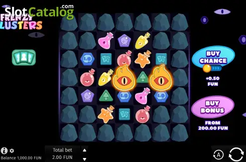 Скрин2. Frenzy Clusters слот