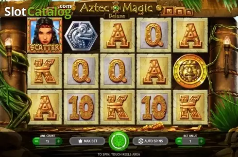 Скрин2. Aztec Magic Deluxe слот
