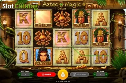 Скрин3. Aztec Magic Deluxe слот