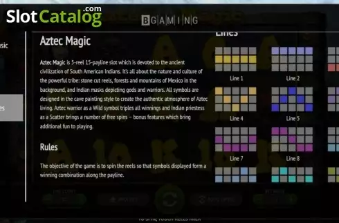 Скрин6. Aztec Magic слот