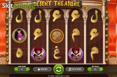 Скрин2. Desert Treasure (BGaming) слот