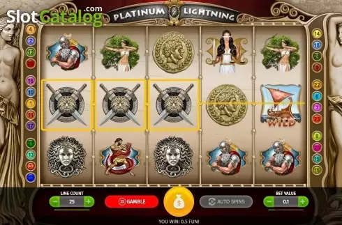 Скрин2. Platinum Lightning слот