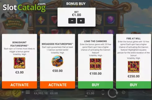 Скрин6. Pirate Bonanza слот