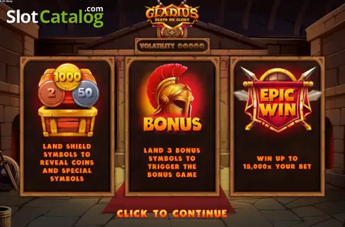 Скрин2. Gladius Death or Glory слот