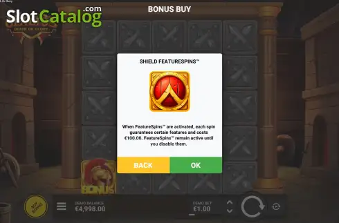 Скрин4. Gladius Death or Glory слот