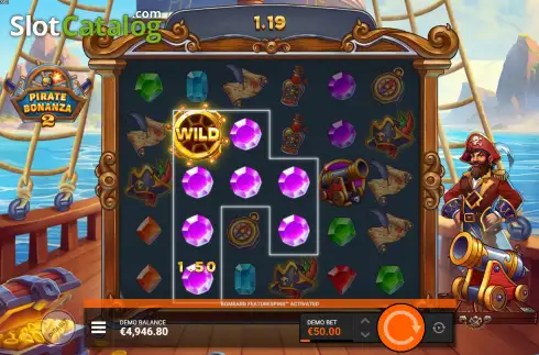 Скрин7. Pirate Bonanza 2 слот