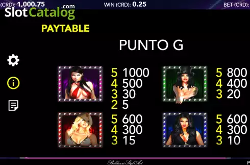 Скрин8. Punto G слот