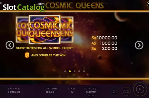Скрин8. Cosmic Queens слот