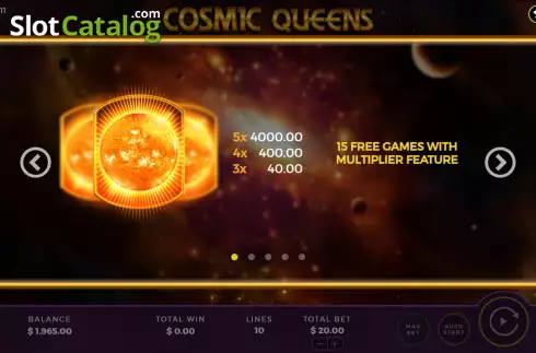 Скрин7. Cosmic Queens слот