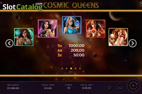 Скрин9. Cosmic Queens слот