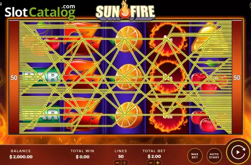 Скрин2. Sun Fire слот