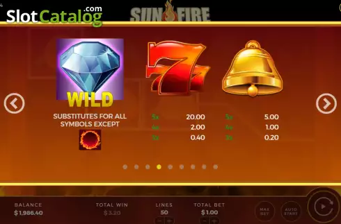 Скрин8. Sun Fire слот