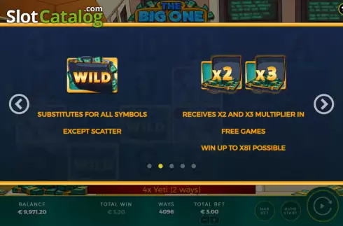 Скрин8. The Big One (Bally Wulff) слот