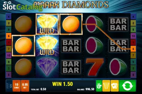 Скрин4. Maaax Diamonds слот