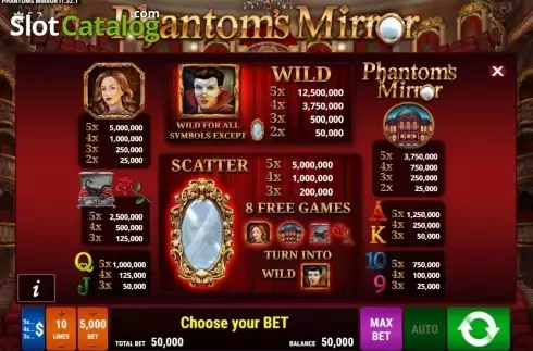 Скрин2. Phantom's Mirror слот