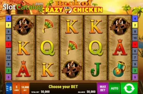 Скрин2. Book Of Crazy Chicken слот