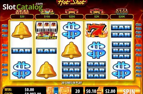 Скрин2. Hot Shot Blazing 7s слот