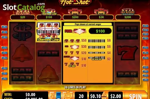 Скрин3. Hot Shot Blazing 7s слот