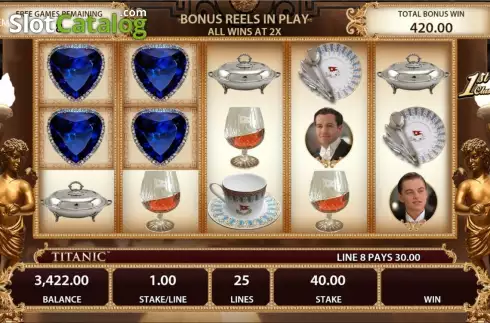 Скрин9. TITANIC (Bally) слот
