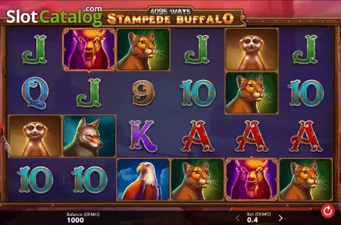Скрин2. Stampede Buffalo 4096 Ways слот