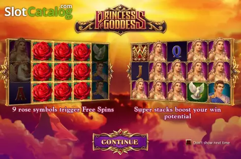 Скрин2. Princess Goddess слот