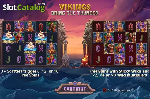 Скрин2. Vikings Bring The Thunder слот