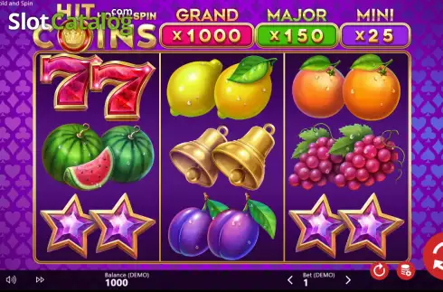 Скрин2. Hit Coins Hold and Spin слот