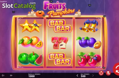 Скрин2. Fruits and Pumpkins слот