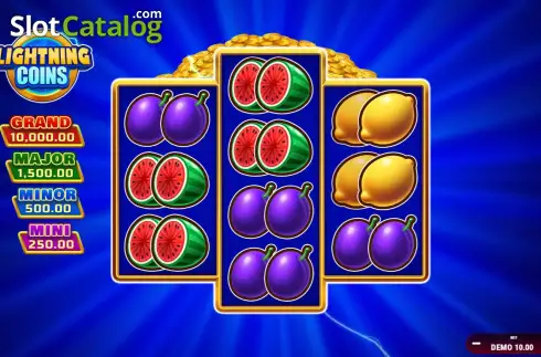 Скрин2. Lightning Coins Hold and Spin слот